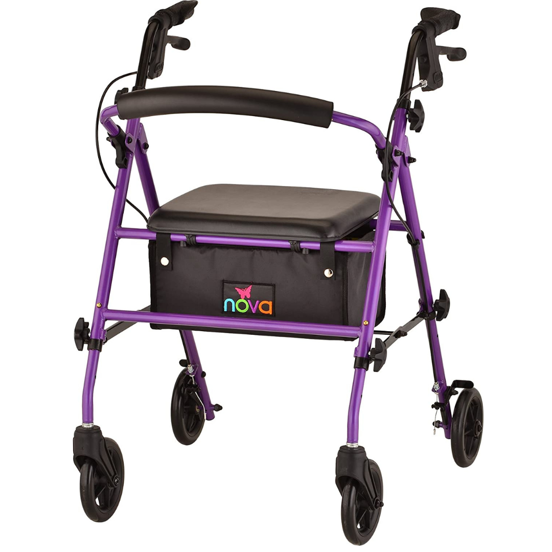 Nova Medical 4205 Journey Steel Rollator - Lightweight & Portable - Senior.com Rollators